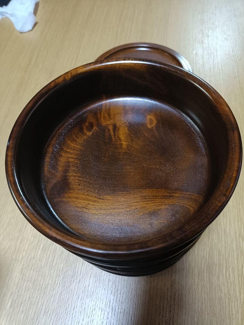 未使用　香川漆器　讃岐彫　独楽塗　天然木　三段丸重　重箱　菓子器　茶道　茶道具 Amazon.co.jp: 香川漆器 讃岐彫 独楽塗 天然木 二段丸重 重箱